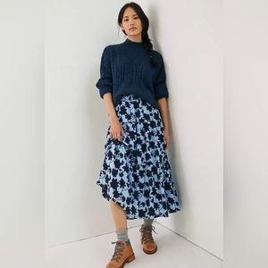 NWT Anthropologie Lenora Tiered Maxi Skirt